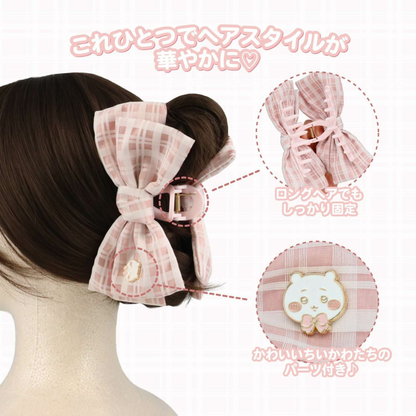 chiikawa｜Check Series Ribbon Hair Clip｜120×170mm approx.