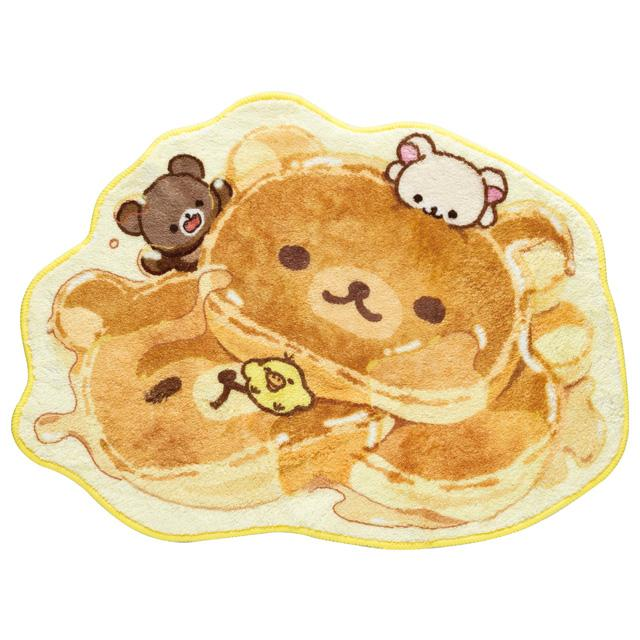 Rilakkuma｜Stay with Me Pancake Die-cut Mat Rug｜480×650×10mm approx.