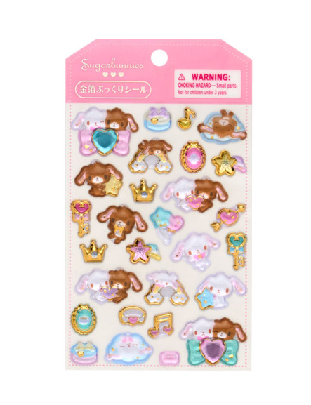 Sanrio｜Gold Foil Puffy Sticker｜9.5×0.5×16cm approx.