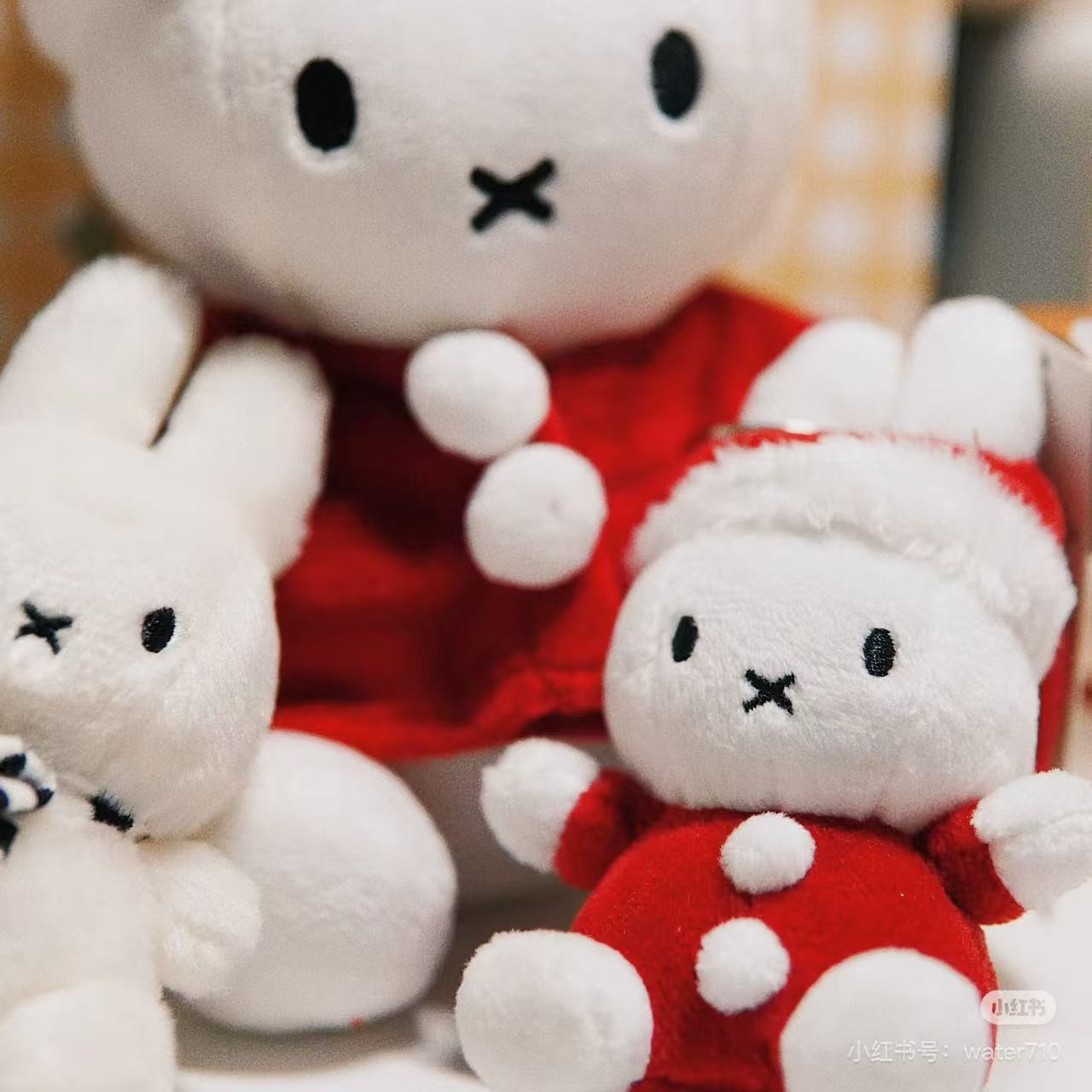 Miffy｜santa Mascot Holder /Plush Keychain｜H10cm approx.