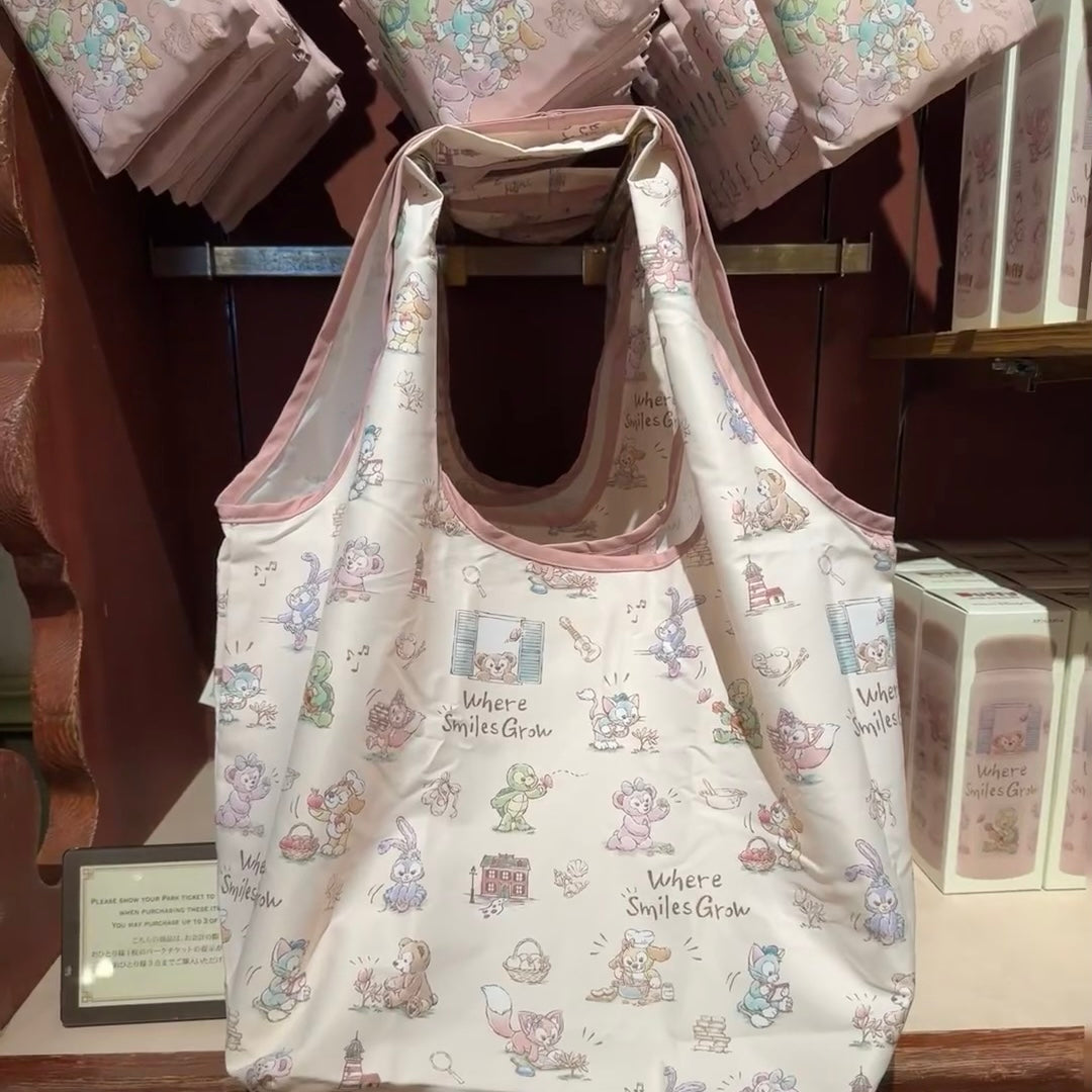 Disney迪士尼｜Where Smiles Grow Shopping Bag东迪夏日剧场系列购物袋/软软糯糯超级轻/还有小隔层