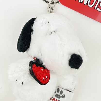 Snoopy｜Strawberry Mascot Holder /Plush Keychain｜H12 x W7 x D7cm approx.