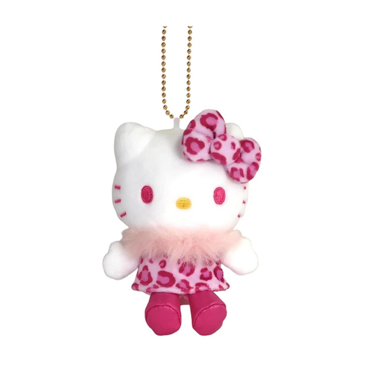 HelloKitty｜Sanrio 50th Anniversary Collection Standard Leopard Mascot Holder /Plush Keychain｜85x100x45mm approx.