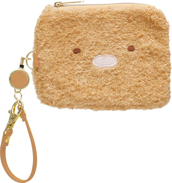 Sumikko gurashi｜Penguin? Face Mini Pouch &amp; Pass Case Card Holder with Reel｜100×130×20mm approx.