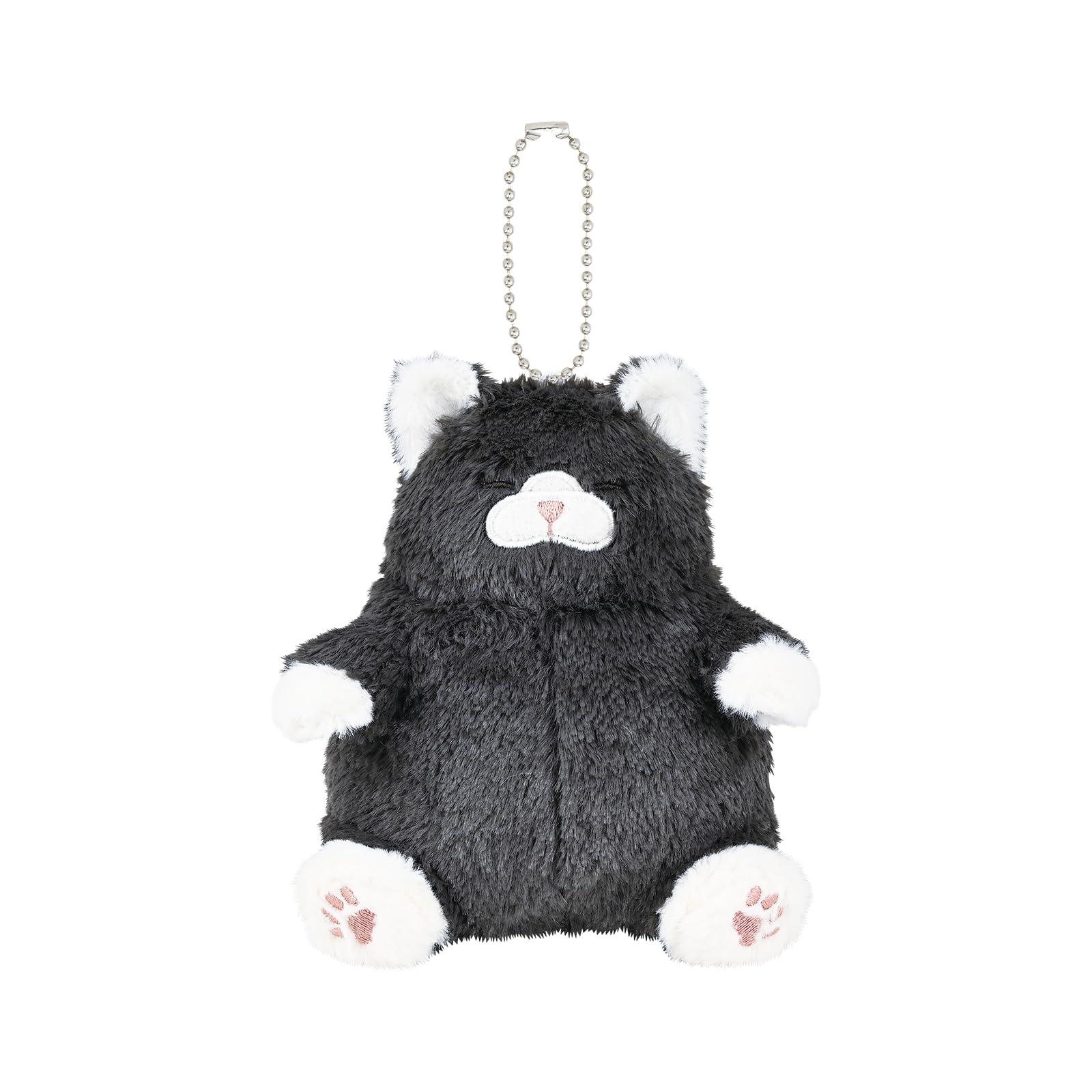 LIV HEART｜Cat Affirmation Mascot Panda Mascot Holder /Plush Keychain｜ 10 x 9 x 14.5 cm approx.