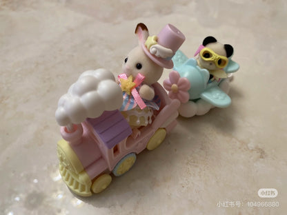 SylvanianFamilies｜Amusement Park Vehicle Set -Train and Airplane