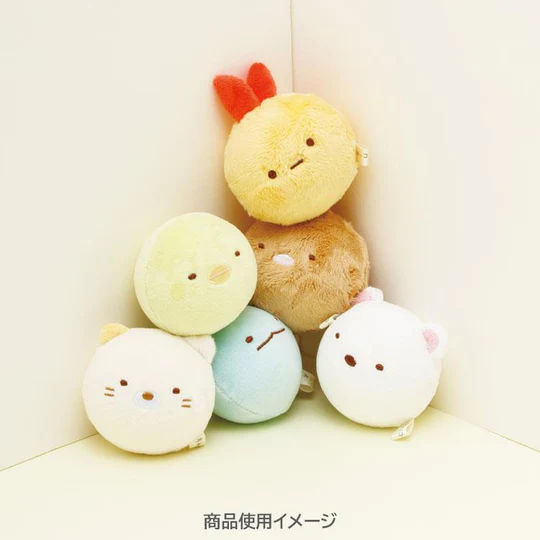 Sumikko gurashi｜Round and Rolling Face Tenori Plush｜SS/65×65×65mm approx.
