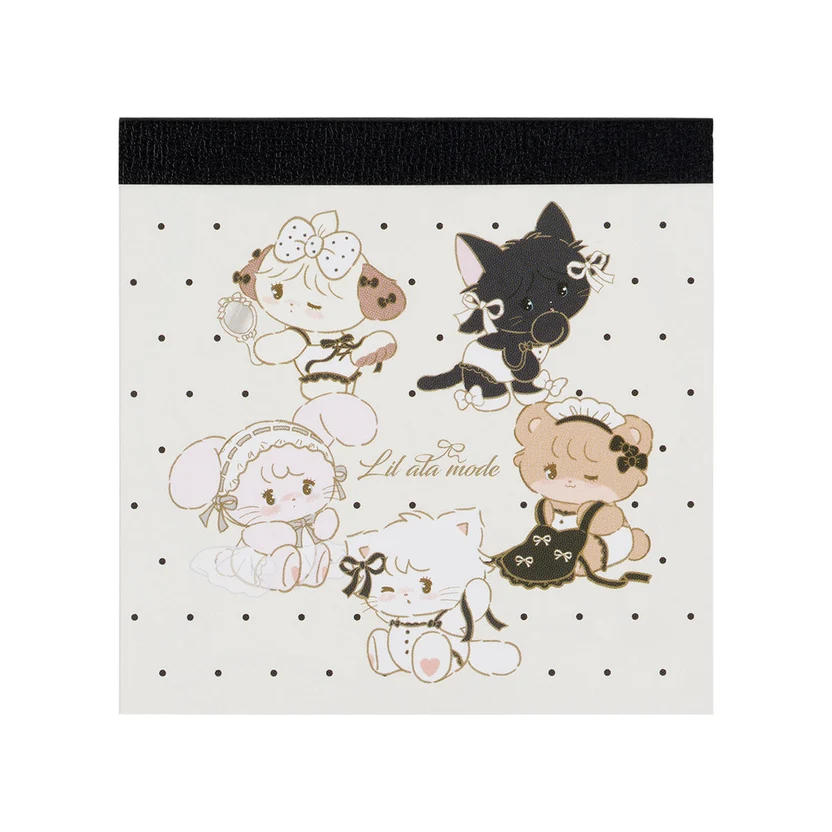 mikko illustrations｜Lil ala mode French Girly series Square Memo｜100 sheets