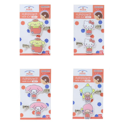 Sanrio｜Peko Chan Acrylic Hair Clip｜35×40×6mm approx.