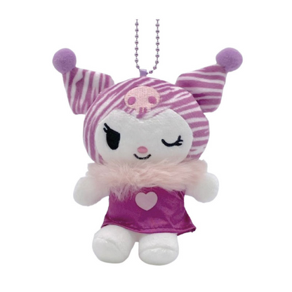 Sanrio｜Kuromi 20th Anniversary Nurse  Mascot Holder /Plush Keychain｜H11 x W10 x D5.5cm approx.
