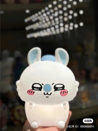 Chiikawa 吉伊卡哇｜柔软可捏捏硅胶质地柔和小夜灯/4档亮度切换/USB充电式/可无线