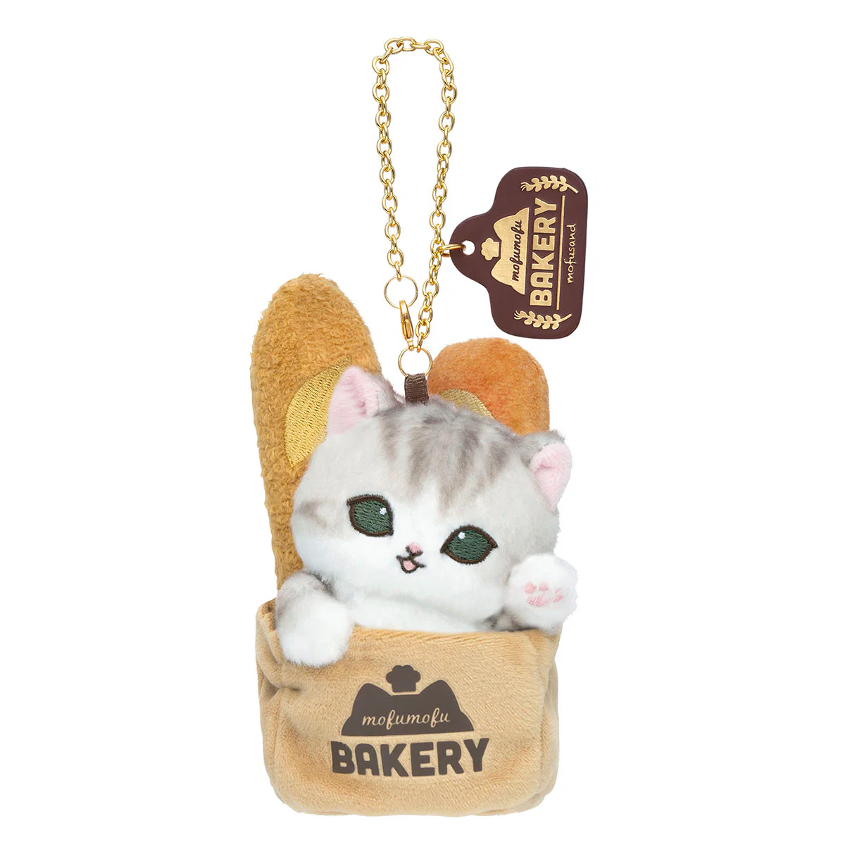 Mofusand｜Mofumofu Bakery Mascot Holder /Plush Keychain｜H150 x W100 x D95mm approx.