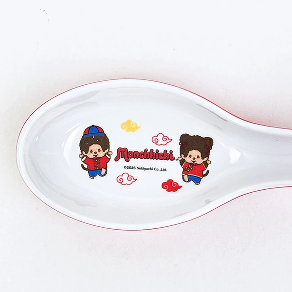 Monchhichi｜ Melamine Chinese Spoon/Chinese Dinnerware｜140 x 44 mm approx.