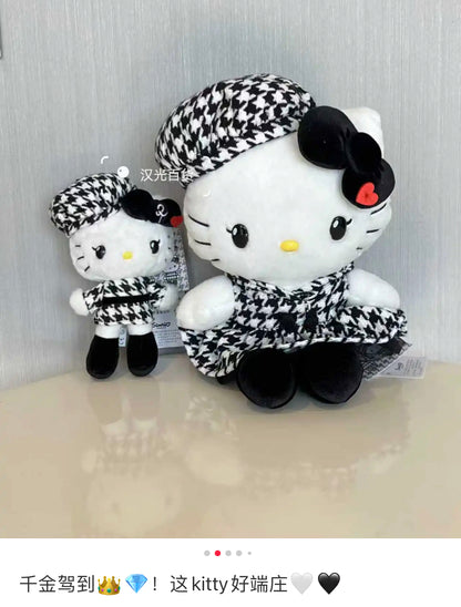 Hello Kitty｜Monochrome Girly Twin Coordinate Plush Dolls/Plush Toy｜19×16×26cm approx.