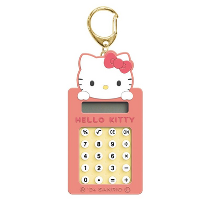 Sanrio三丽鸥｜Face Key Calculator可爱角色计算机钥匙扣挂件/包挂｜约105 x 55 x 10mm