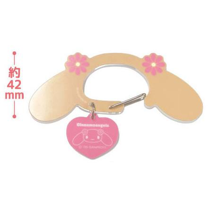 Sanrio｜Cinnamo Angels Acrylic Carabiner｜H46 x W100 x D7mm approx.