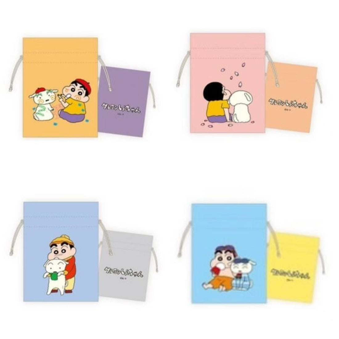 Crayon shin-chan｜35th Anniversary Trading Mini Drawstring Bag｜W90 x H120mm approx.