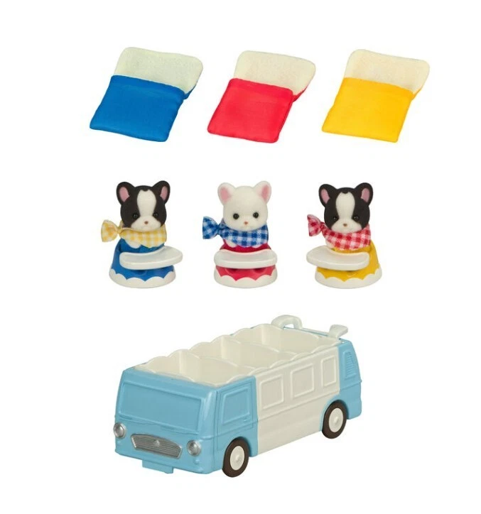SylvanianFamilies｜French Bulldog Triplets Exciting Outing EPOCH Calico Critters