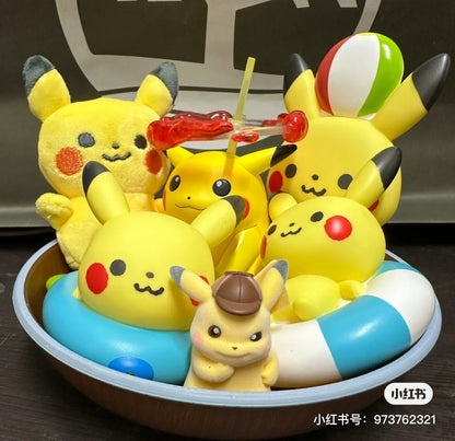 Pikachu皮卡丘｜母婴系列水上漂浮玩具/按压可滋水｜约10×8.5×6.2cm