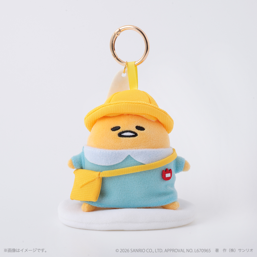 Sanrio｜Everyday Gudetama POP-UP STORE Mascot Holder /Plush Keychain｜H130mm x W110mm approx.