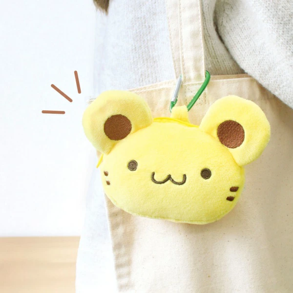 Sanrio｜Pompompurin 30th Anniversary POP UP Sweets Party Pouch with Carabiner｜H80 x W105 x D50 mm approx.