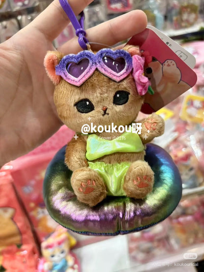 Mofusand｜Gyarunyan Girl Collection Summer Vacation Mascot Holder /Plush Keychain｜145×125×90mm approx.