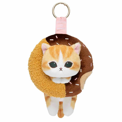 Mofusand｜COFFEE AND DONUTS Mascot Holder /Plush Keychain｜ H130 x W130 x D160mm approx.