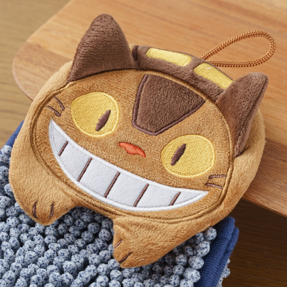 My neighbor totoro｜Fluffy Hand Towel吉卜力宫崎骏卡通角色可悬挂吸水速干超细纤维刺绣擦手巾｜约W16 x H34 x D4 cm