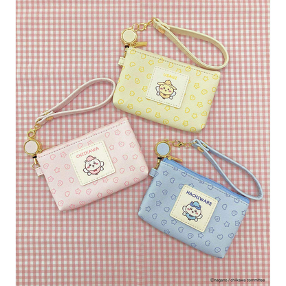 chiikawa｜Fairy Star Pass Case Card Holder &amp; Coin Case &amp; Reel｜80×122×10mm approx.