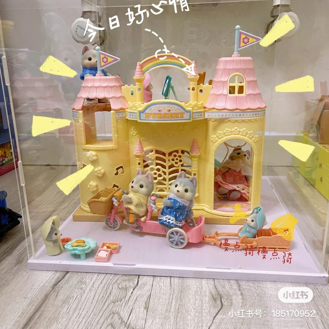 SylvanianFamilies森贝儿家族｜Husky-Linnea哈士奇双胞胎骑车套组/玩具/过家家