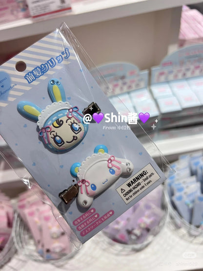 Sanrio｜Mezzo Piano Rabbit Characters Hair Clip Set｜4.5×1×5cm approx.