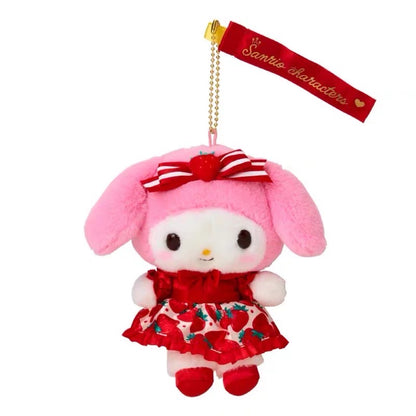 【limit 1】Sanrio｜Ichigo Shimbun 50th Anniversary Mascot Holder /Plush Keychain｜13×6×10.5cm approx.