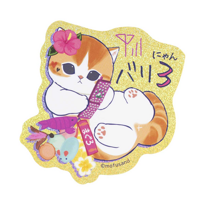 Mofusand｜Gyarunyan Girl Collection Hologram Sticker｜75×76mm approx.