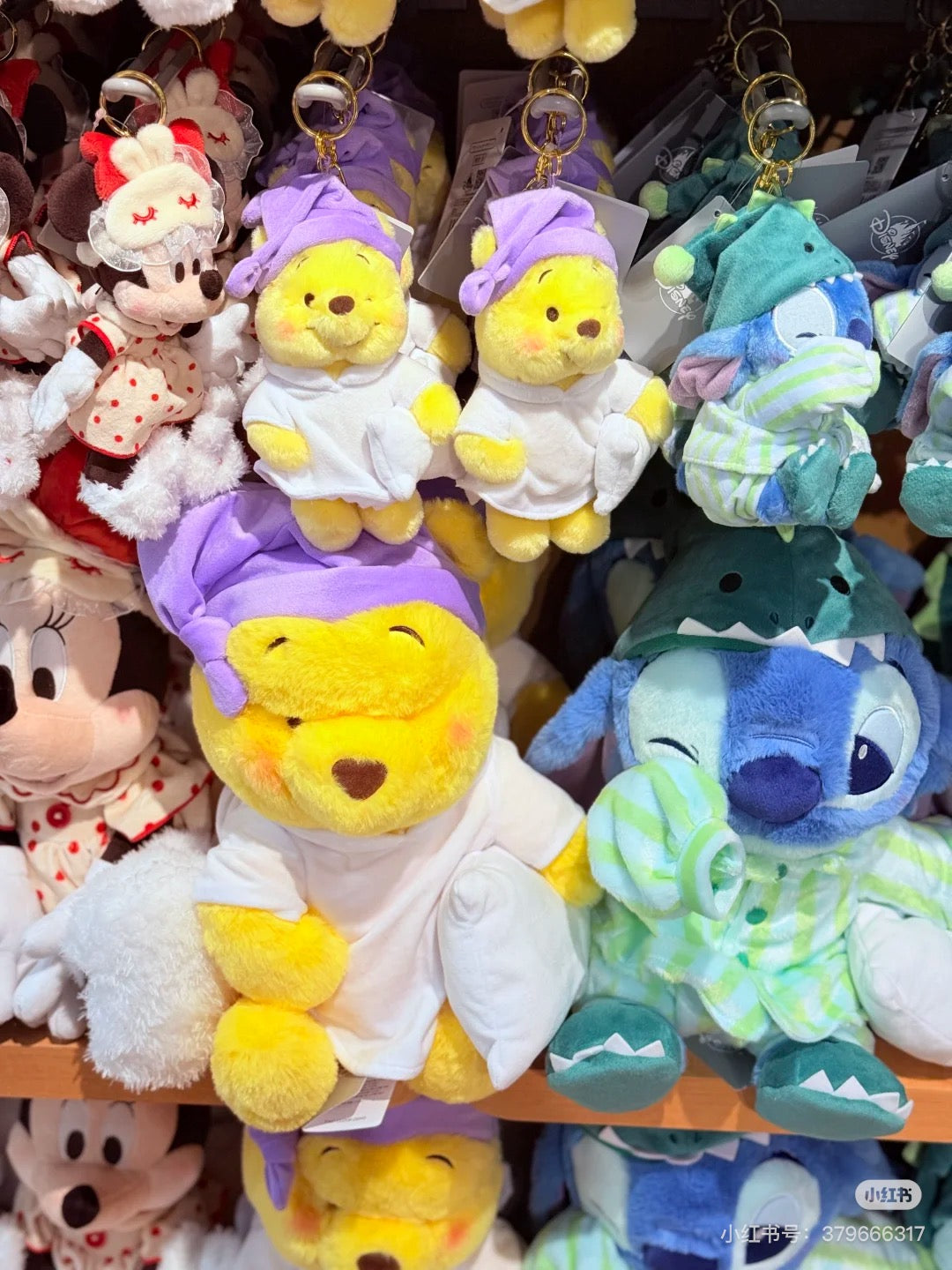 Disney｜Pajama Style Mascot Holder /Plush Keychain｜19.5×12×6.5cm approx.