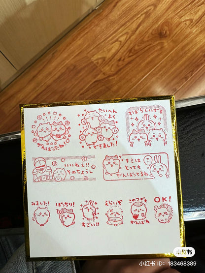 Chiikawa｜Wooden Reward Stamp Set｜102 × 104 × 35mm approx.