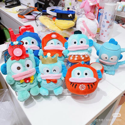 Sanrio｜Hangyodon 40th Anniversary Heart Diner MC Mascot Holder / keychain｜ H22×W13×D10.5cm aprrox.