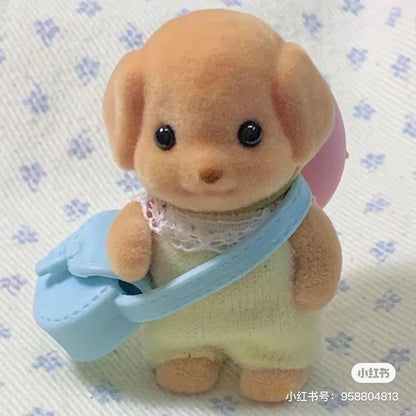【还有补货，限购1】SylvanianFamilies森贝儿家族｜Toy Poodle Baby贵宾犬Milo包包帽子站宝套装/四肢可活动/玩具/过家家