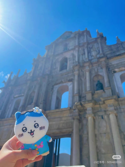 Chiikawa 吉伊卡哇｜Traveling Petite Mini Mascot观光旅行系列毛绒玩偶挂件/包挂｜约H150×W55×D80mm