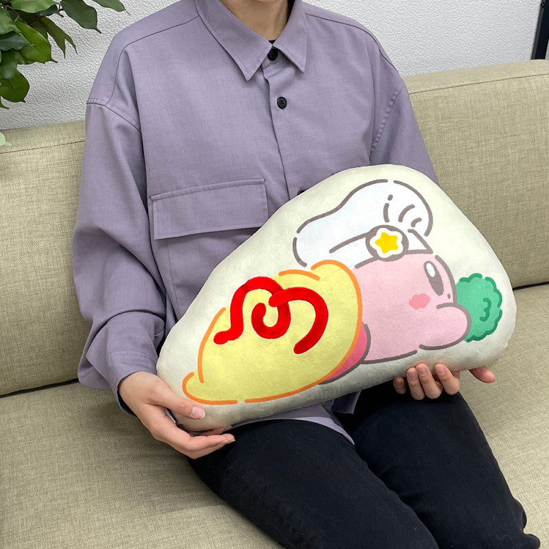 Kirby｜cafe限定厨师瓦豆三小只mochi抱枕/靠垫｜约220 x 430 x 120 mm