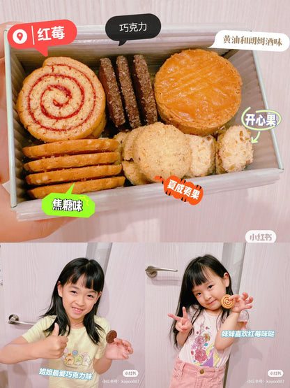 BISCUITERIE BRETONNE｜神户浓郁黄油香曲奇手工饼干铁盒/下午茶/6种口味/铁盒可单独做收纳｜23枚入【24.08.24】