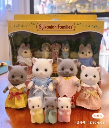 SylvanianFamilies森贝儿家族｜Persian Cat Family波斯猫家族系列套组/玩具/过家家5455