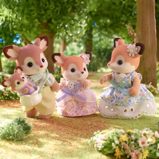 SylvanianFamilies森贝儿家族｜Deer Family Doll set梅花鹿家族系列/一家四口套组/玩具/过家家