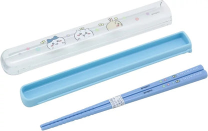 chiikawa吉伊卡哇｜Pull Lid Chopsticks Box抓蝴蝶三小只抗菌耐高温洗碗机可用便携筷子套盒