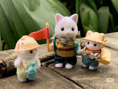SylvanianFamilies森贝儿家族｜Exciting Exploration Set -Latte Cat Brother &amp; Baby拿铁猫弟弟和宝宝探险队套组5763