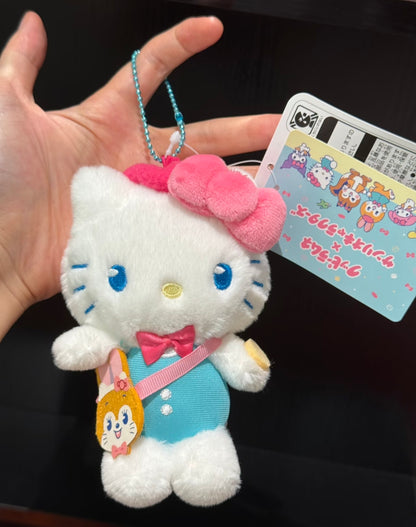 Sanrio｜ Characters Cuppy Ramune Mascot Holder /Plush Keychain｜H12.5 x W15 x D8cm approx.