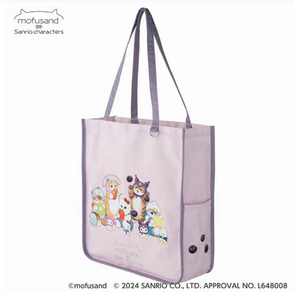 Mofusand｜Sanrio × Mofusand Large Piping Tote Bag｜400×360×120mm approx.