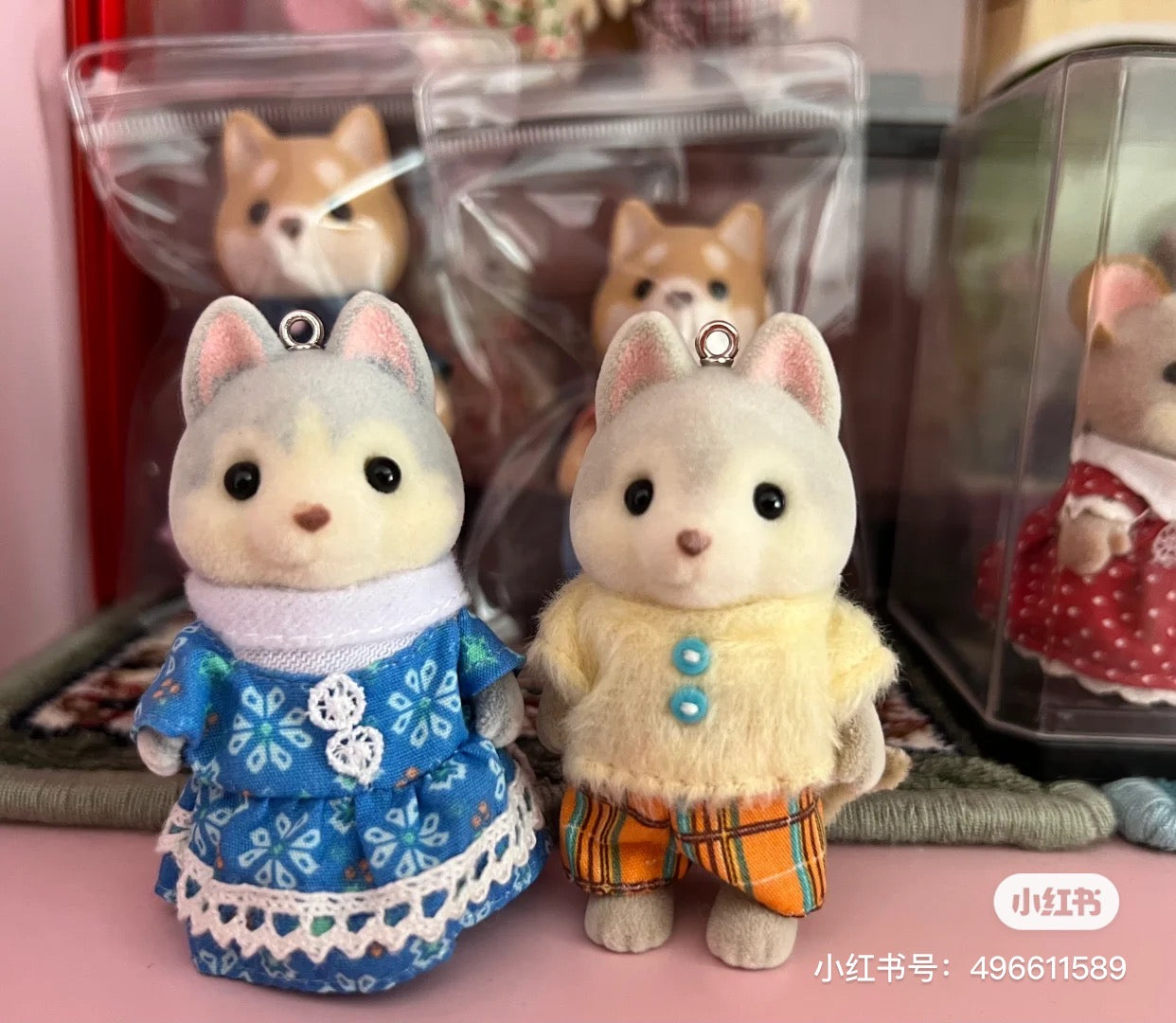 SylvanianFamilies森贝儿家族｜Husky-Linnea哈士奇双胞胎骑车套组/玩具/过家家