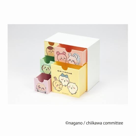 Chiikawa 吉伊卡哇｜抽屉式收纳盒/储物箱/小抽屉｜約H175×W183×D110mm