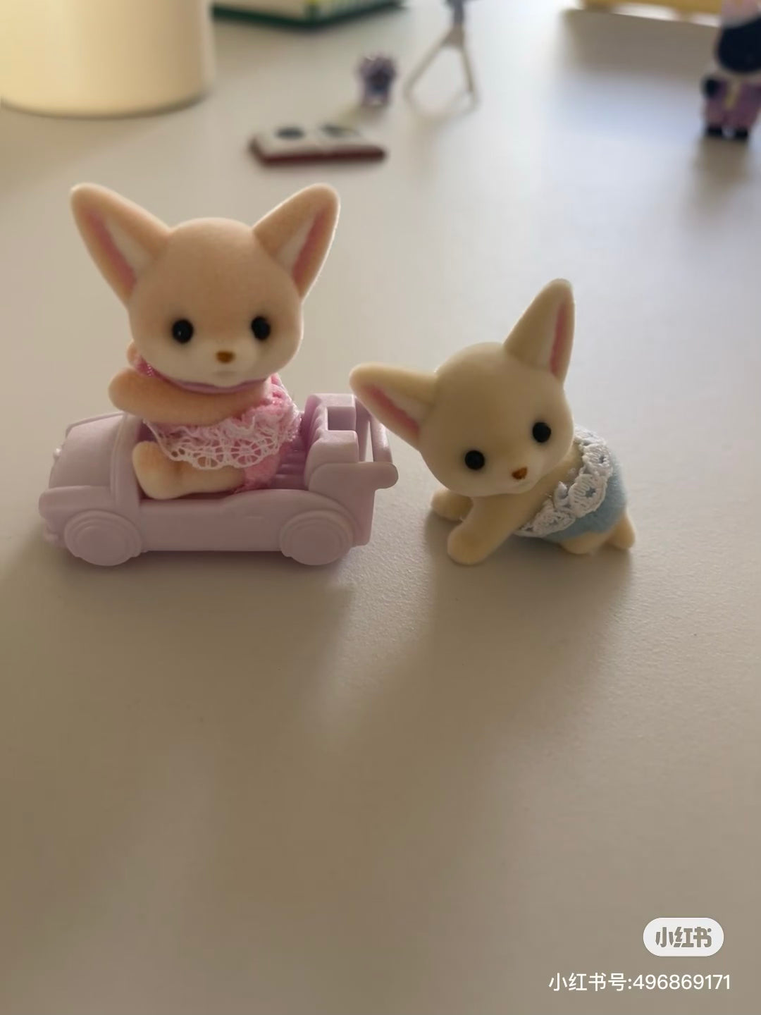 SylvanianFamilies森贝儿家族｜Fennec Fox Twins耳阔狐双胞胎宝宝推车套组/玩具/过家家5697