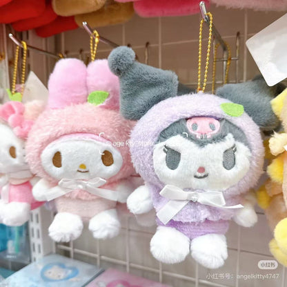 Sanrio｜astel Fruit Hat Mascot Holder /Plush Keychain｜12.5×21×6cm approx.
